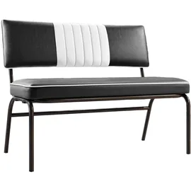 GGM Möbel Sitzbank Diner Schwarz 110 x 48 cm