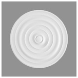 PROVISTON | Stuckrosette Polystyrol Durchmesser 400 mm Weiß Deckenrosette