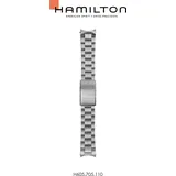 Hamilton Metall Khaki Field Auto Band-set Edelstahl H695.705.110 - silber