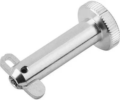 STECKBOLZEN MIT FLACHKOPF, MIT KLAPPSICHERUNG, D1=5 L=60, STAHL