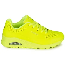 SKECHERS Uno Night Shades neon yellow durabuck 41