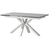 Höffner Säulentisch ¦ grau ¦ Maße (cm): B: 90 H: 76