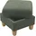 Home Affaire Polsterhocker Glendale mit Stauraum 58 x 48 x 58 cm Grün