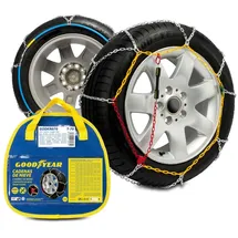 Goodyear GODKN070 Schneeketten mit Kettenspanner, mit Aufbewahrungstasche, Stahl