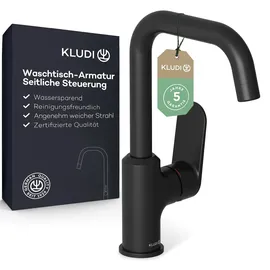 Kludi X1 Waschtischarmatur Schwarz Matt