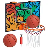 Yaheetech Mini Basketballkorb Mobile Basketballanlage für Tür Basketballring Backboard