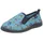 Playshoes Hausschuh Allover Baustelle Blau 30