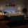 vidaXL Boxspringbett mit Matratze Blau 180x200 cm Stoff