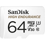 SanDisk microSDXC High Endurance 64 GB Class 10 UHS-I V30 + SD-Adapter