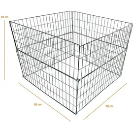 Estexo Komposter Metall Drahtgitter 2er Set Gartenkomposter 90x90x70 cm Draht Gitter