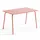 Oviala Gartentisch 120 x 70 x 72 cm Pink