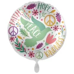 Hoffnung-Glaube-Güte Folienballon 45cm