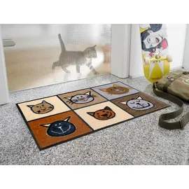 Wash+Dry Miau Miau 50 x 75 cm Mehrfarbig