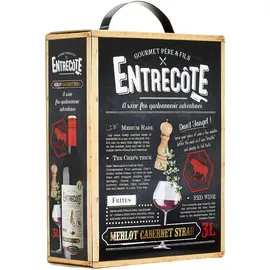 ENTRECOTE Entrecôte - Cabernet Sauvignon, | Syrah | 3,0L Bag in Box - R..., Frankreich, halbtrocken, 3l