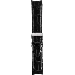 Tissot - Leder Lederarmband Couturier Chrono 24mm T600041154 - alligator-prägung,rind,schwarz