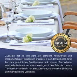 DecoHomeTextil Heimtextilmanufaktur Tischdecke 140x220 cm unifarben Weiß