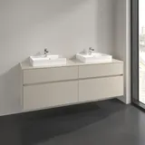 Villeroy & Boch Waschbeckenunterschrank Collaro 4 Auszüge 160 x 54,8 x 50 cm Cashmere Grey