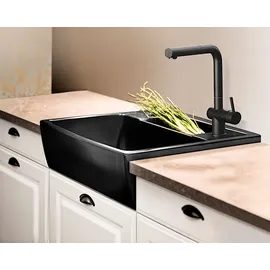 Systemceram KeraDomo CENTRA 60 Grönland rechts Einbauspüle Excenterbetätigung 595 x 625 mm