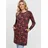 Ragwear Sweatkleid Blumen Rot 34