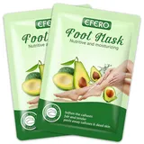 Colexy Fußmaske 2 Paar Fußpeeling-Maske, Hornhaut Socken Fuss Peeling Maske, Exfoliating Fussmaske für Zarte Füße, Hornhaut und Abgestorbene Haut Entfernen, Zarte Füße Fuß-SPA-Socken (Avocado/1)