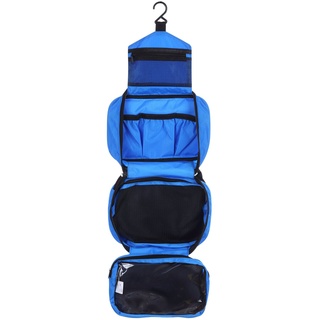 lmytdo Kulturbeutel Herren, Kulturtasche Waschtasche Reise Kulturtasche toiletbag Waschtasche Wasserdicht, Kulturbeutel Kosmetiktasche Zum Aufhängen faltbar (blau)