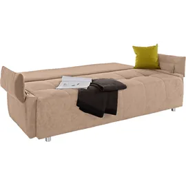 Collection AB Schlafsofa Kunstleder 2-Sitzer Braun