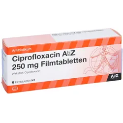 Ciprofloxacin AbZ 250 mg Filmtabletten 6 St