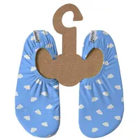 Slipstop Kinder Hausschuhe Badeschuhe CLOUDS Wolke blue, Größe:30/32 EU