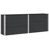 vidaXL Hochbeet 250 x 50 x 91 cm Schwarz