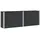 vidaXL Hochbeet 250 x 50 x 91 cm Schwarz