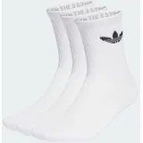 adidas Trefoil Cushion Crew Socken, 3 Paar White 40-42