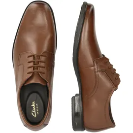 CLARKS Howard Walk Schuhe Dark Tan Lea 40