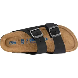 Birkenstock Arizona Weichbettung Naturleder geölt schwarz 46