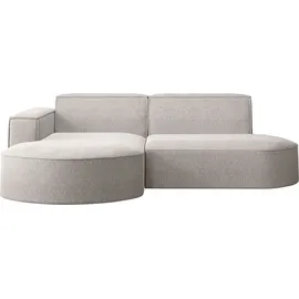 kaiser möbel Ecksofa Sofa L form, Couch L form MODENA STUDIO stoff Verita Beige, Links