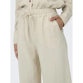 Jdy JDYSAY Linen HW Wide Pant Schlupfhose Beige M 38