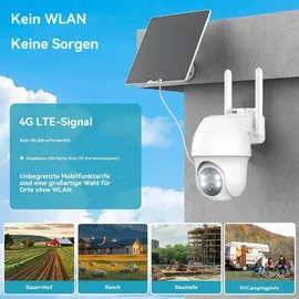 Avylet GALAYOU 4G LTE Überwachungskamera Aussen Weiß