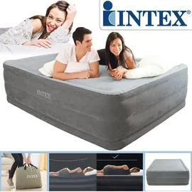 Intex Luftbett 203 x 152 x 46 cm | mit integrierter Elektropumpe
