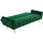 vente-unique Schlafcouch Polyester 3-Sitzer Tannengrün
