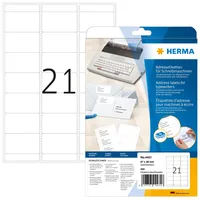 Herma Adressetiketten 4431 weiß 67,0 x 38,0 mm
