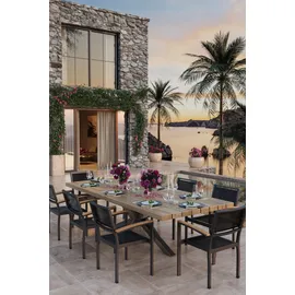 GGM Möbel Bistro Rattanstuhl Rattan Braun 2er Set