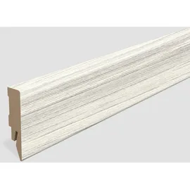 EGGER Sockelleiste L536 Kubisch für Fußboden Zermatt 6 cm Eiche Hell