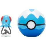 Pokémon PKW4152 - Clip and Go Pokéball - Tentacha und Tauchball 5 cm