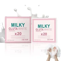 Milch Kernseife Natur, Naturseife Tiefenpflege, Seife Fest mit Honig & Glutathion, Gesichtsseife & Handseife & Duschseife, Ziegenmilchseife Verbessert die Stumpfheit, Milky Gluta White Soap