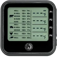 CHEF CUISINE Grillthermometer 18,2 cm rostfrei schwarz