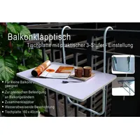 Spetebo Balkontisch 60 x 40 cm klappbar
