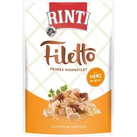 Rinti Filetto Huhn & Hühnerherz in Jelly 24 x 100 g