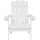 Beliani Gartenstuhl 75 x 88 x 88 cm weiß