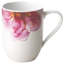 Villeroy & Boch Tasse Rose Garden Kaffeetasse, 290 ml, weiß/rosa, Porzellan rosa