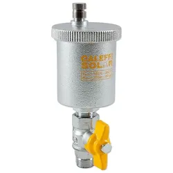 Caleffi Schnellentlüfter für Solaranlagen - bis 10 bar / 180°C - mit Kugelhahn 3/8'' AG - 250131
