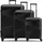 pactastic Collection 02 Koffer-Set 3-tlg. schwarz